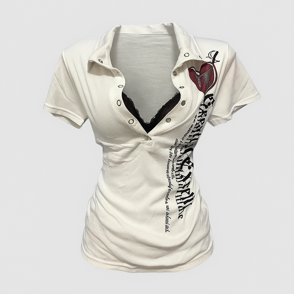 Women Vintage Slim Fit Waist Cinching Top